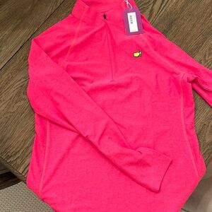 2024 Masters 1/4 zip pullover pink. NWT
